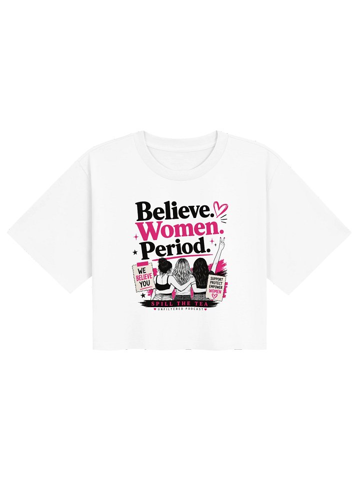 Believe Women Empowerment Crop Tee product image (5)