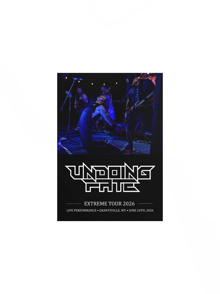 Undoing Fate – Extreme Tour 2026 Concert Poster product image (2)
