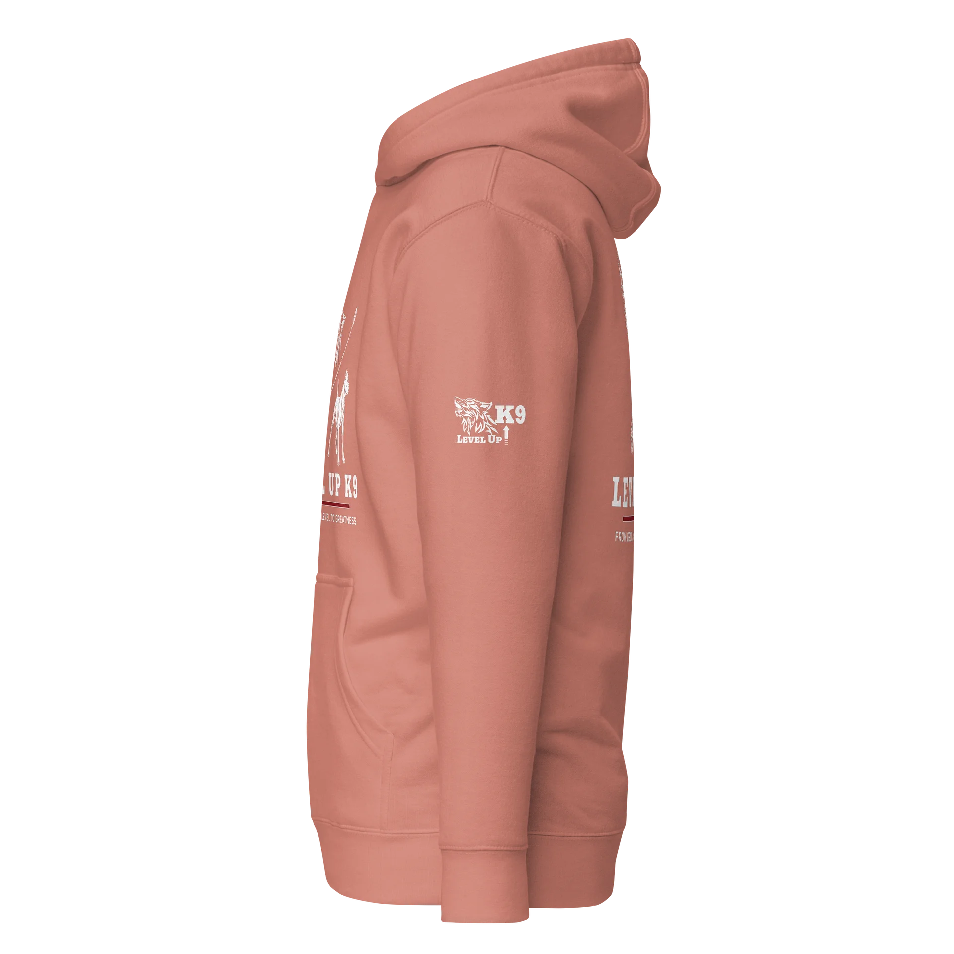Level-UP K9 Standard Hoodie ( Rose ) product image (4)
