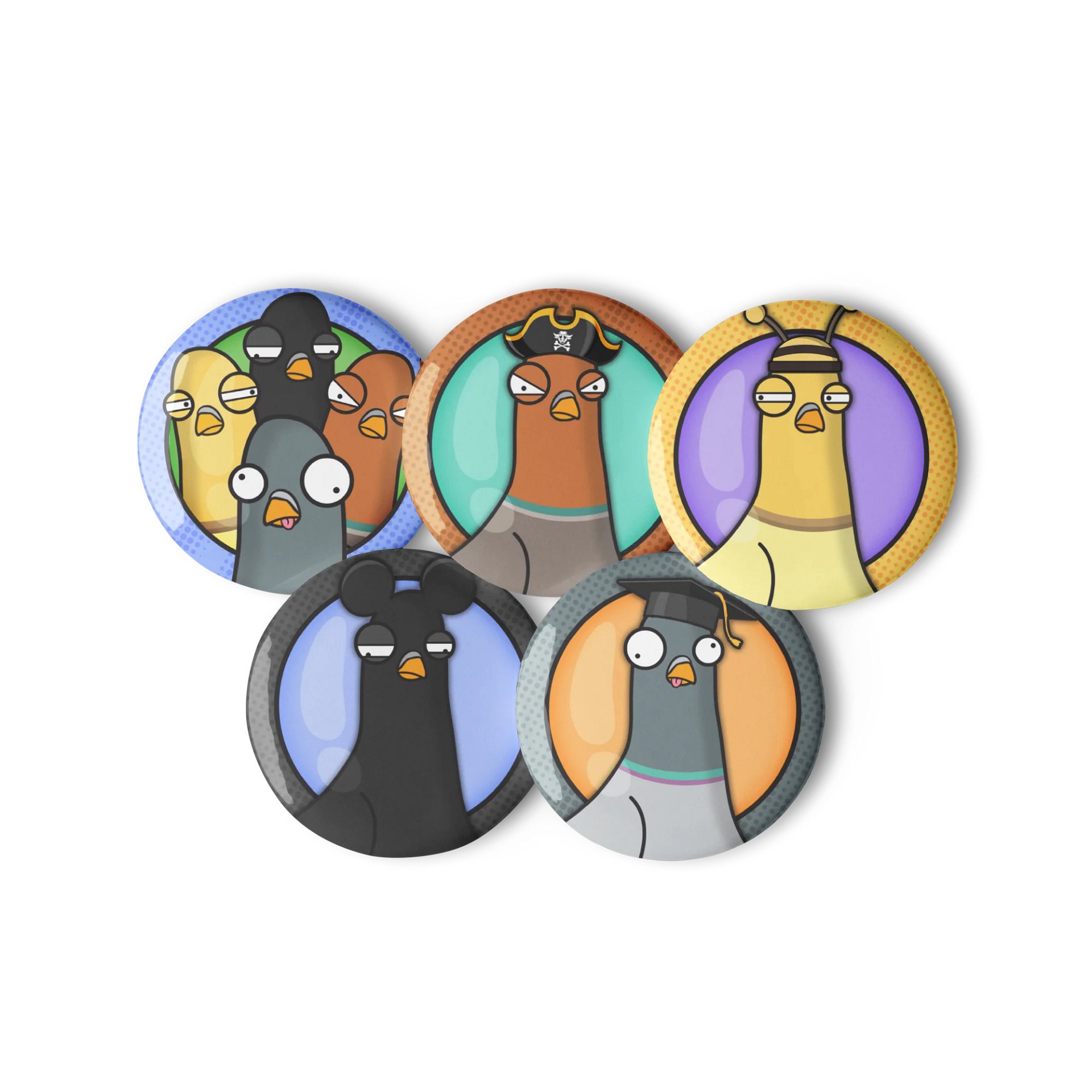 Pigeon Badges (Set C) product image (2)