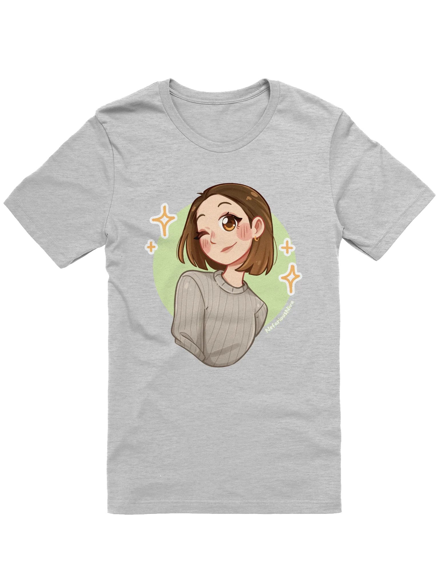 NefariousNiva Tee - Grønn bakgrunn product image (1)