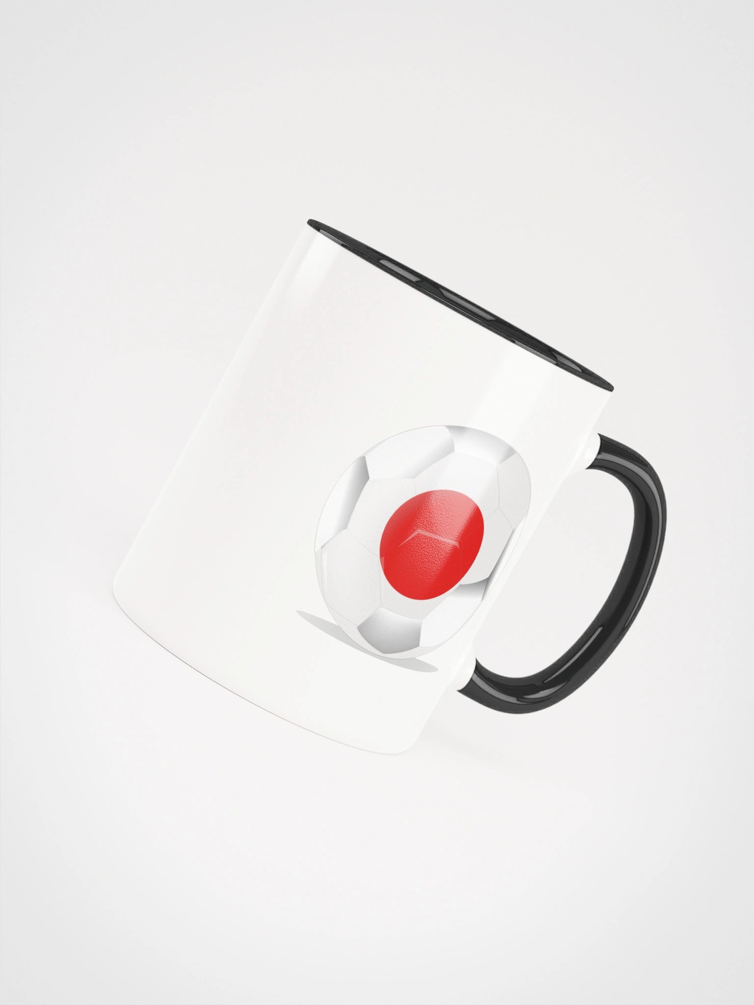 Japan Flag Soccer Ball White Coffee Mug product image (8)