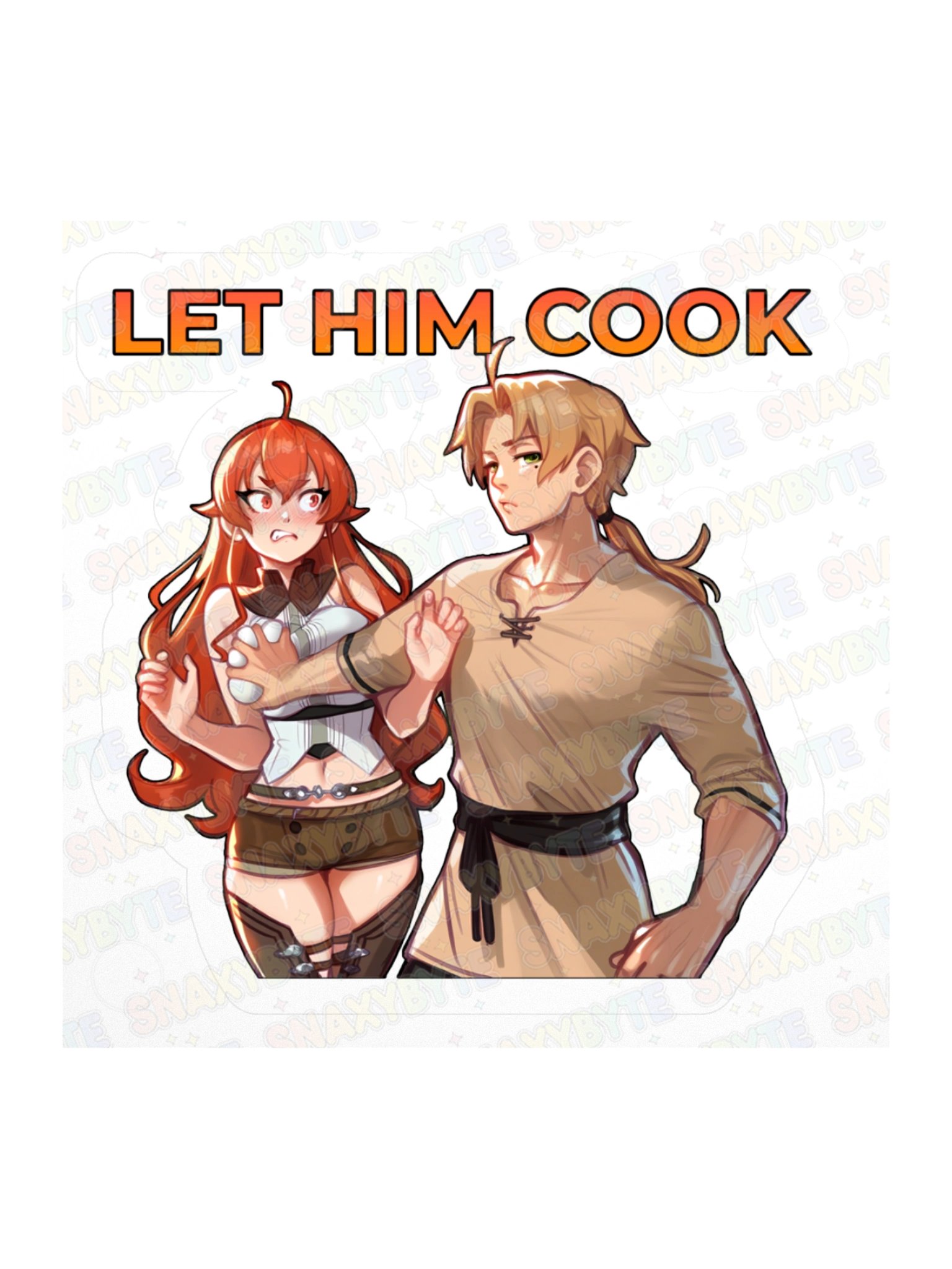 Let Him Cook - Anime Meme Sticker product image (1)