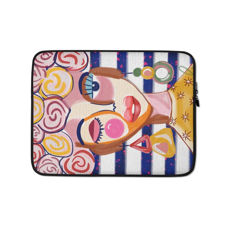 Vibrant Visage Laptop Sleeve - Rose Girl product image (1)