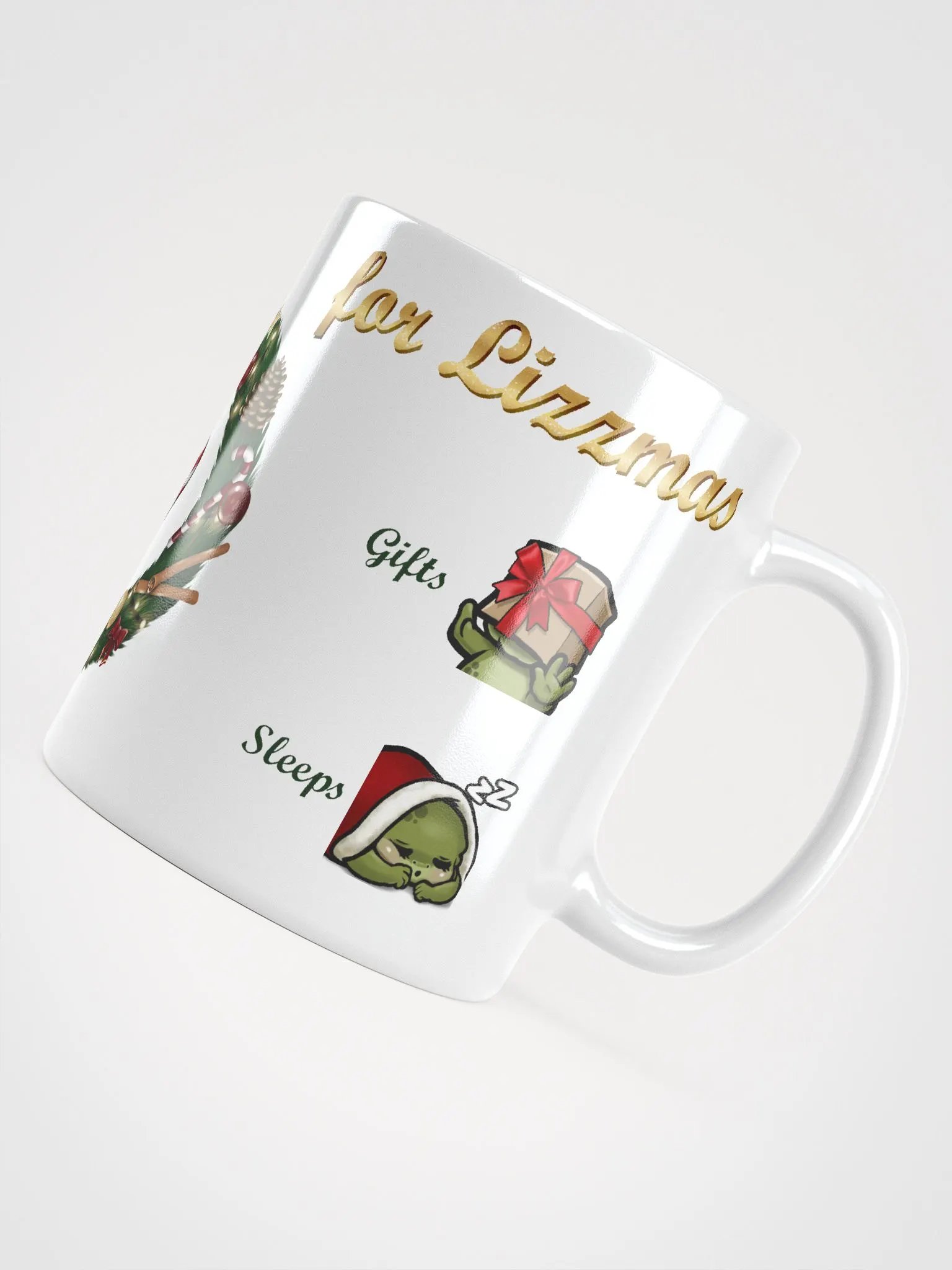Lizzmas To-Do List Mug, white product image (6)