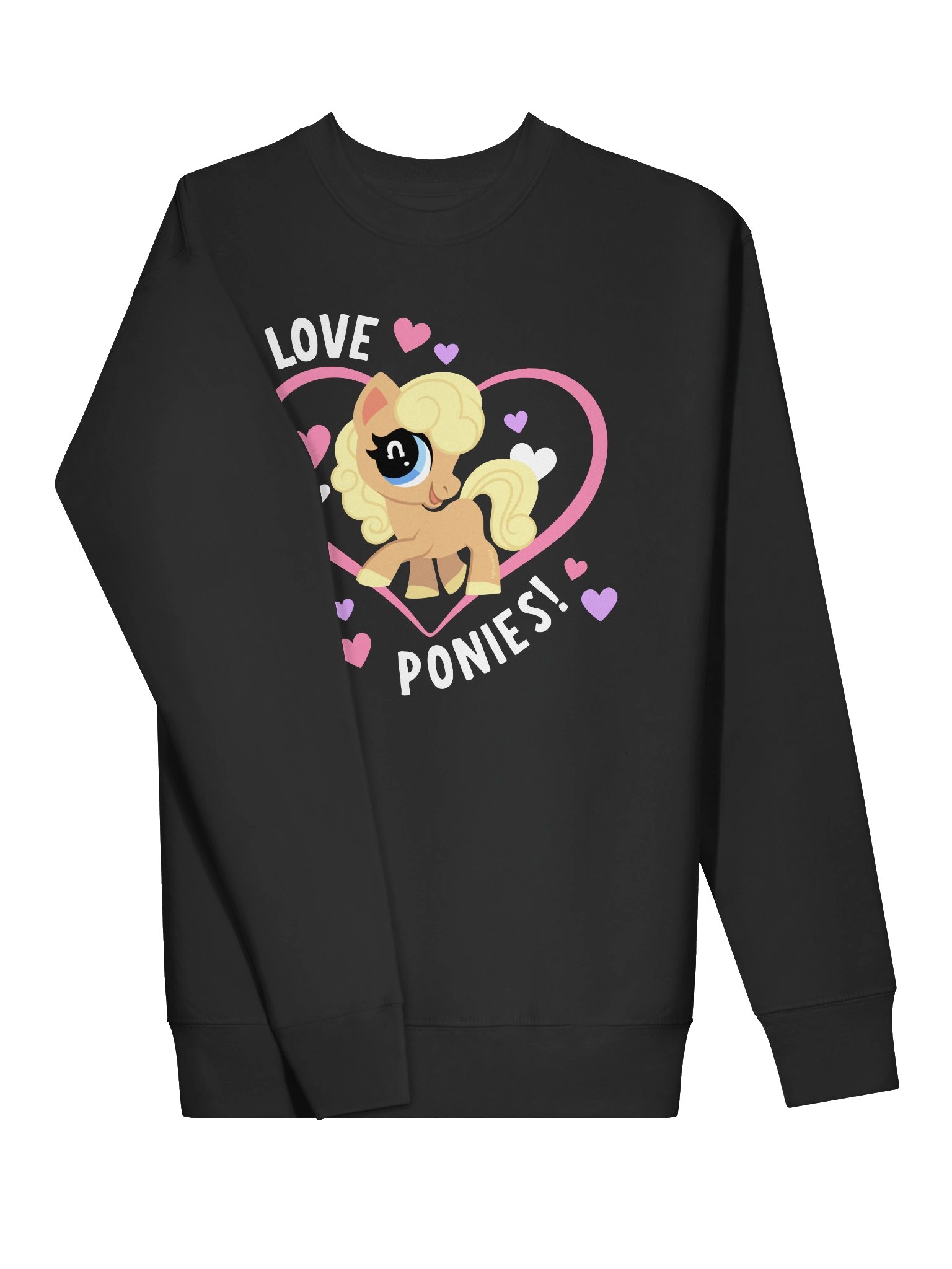 I Love Ponies Sweatshirt (dark) product image (3)