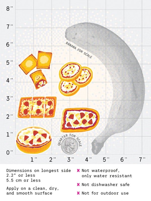 Ultra-process Personal Pizza Pack of Stickers product image (2)
