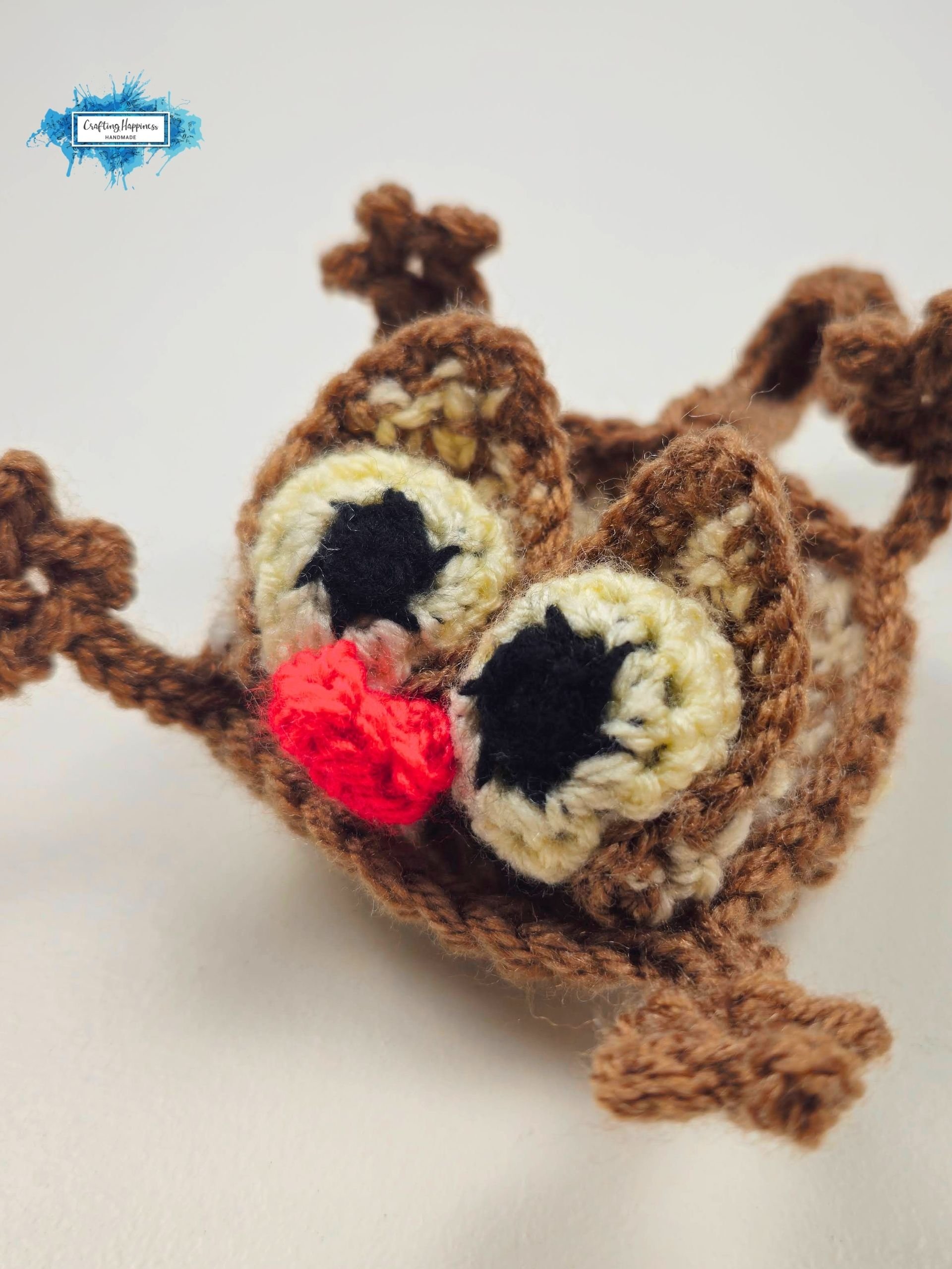 CROCHET PATTERN & VIDEO | Splat Cat Coaster | Funny Animal Mug Rug | Cute Feline Cup Mat | Funny Gift pdf product image (3)