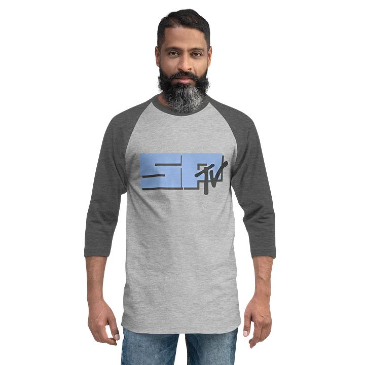 SPTV Logo Raglan Tee - gray on gray product image (2)