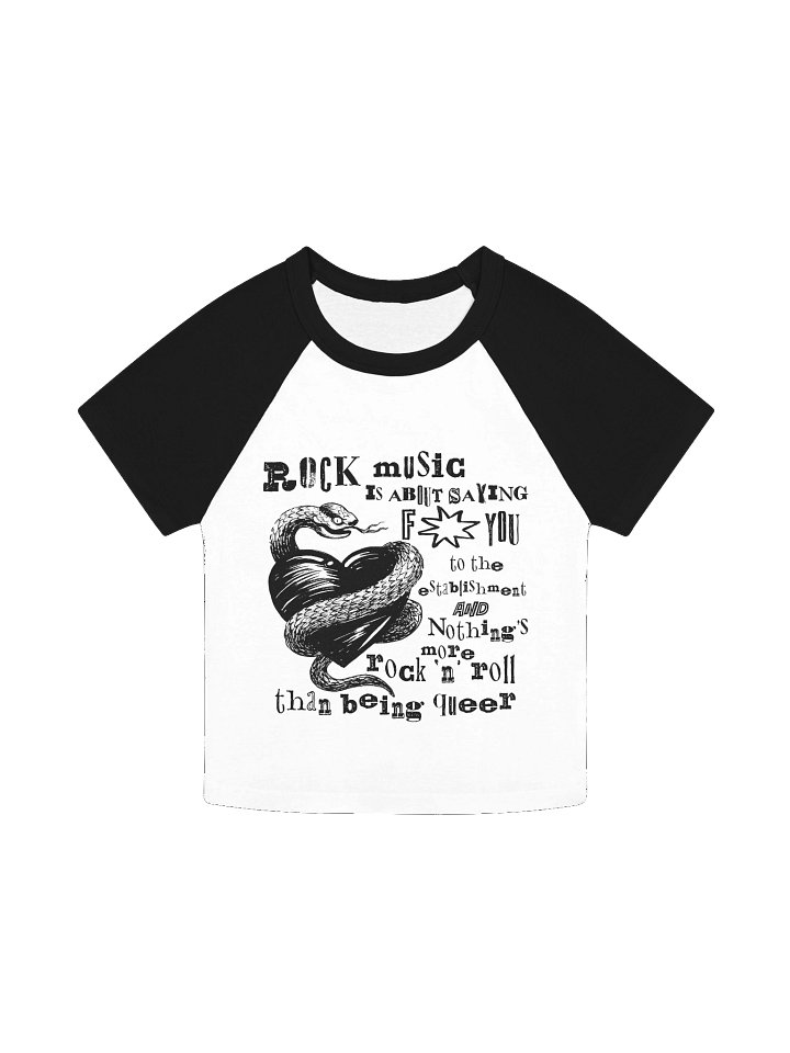 Rock Music is Queer [Women's Baby Tee] product image (1)