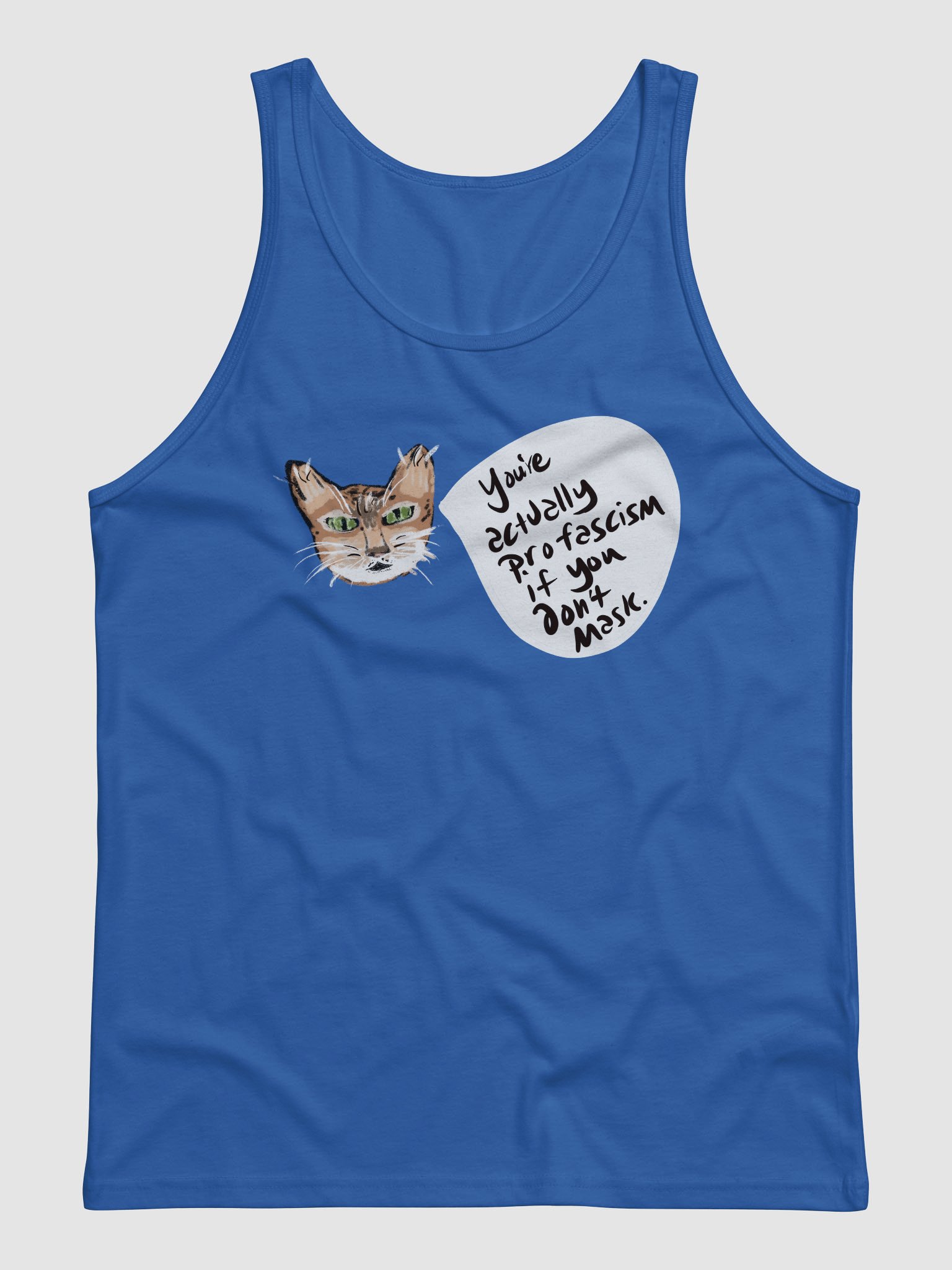 Kitty Mask Thoughts tank product image (2)