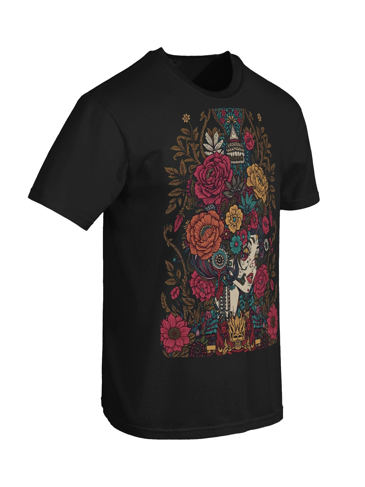 Midnight Blossom Portrait Heavyweight Tee product image (7)