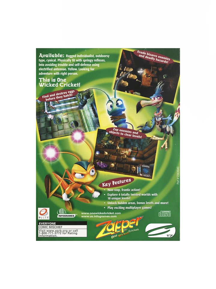 Zapper! One Wicked Cricket - Promotional Poster/Flyer product image (1)
