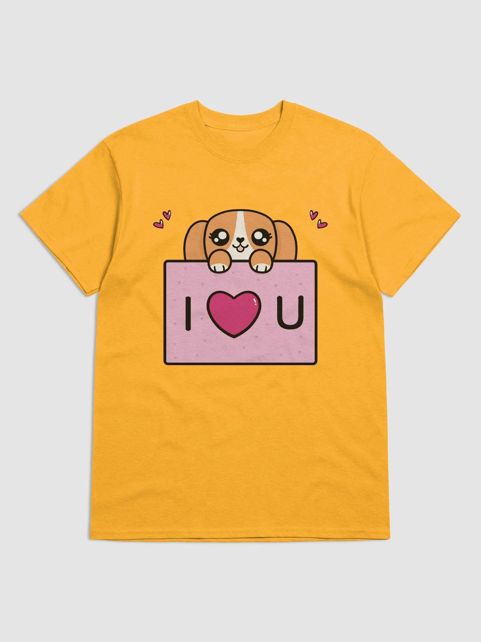 Adorable Love Dog Cartoon T-Shirt product image (9)