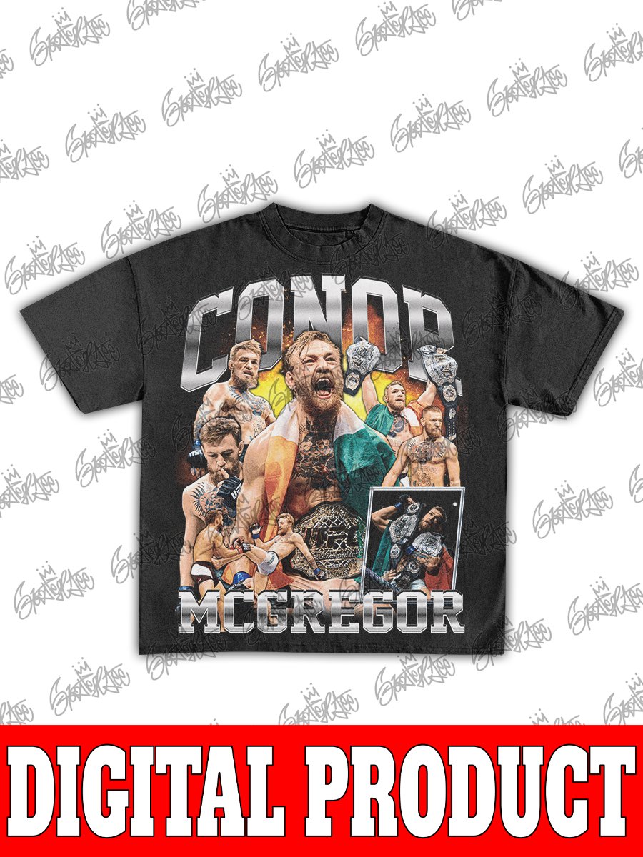Conor "The Notorious" McGregor UFC MMA Champion Vintage Bootleg Graphic product image (1)