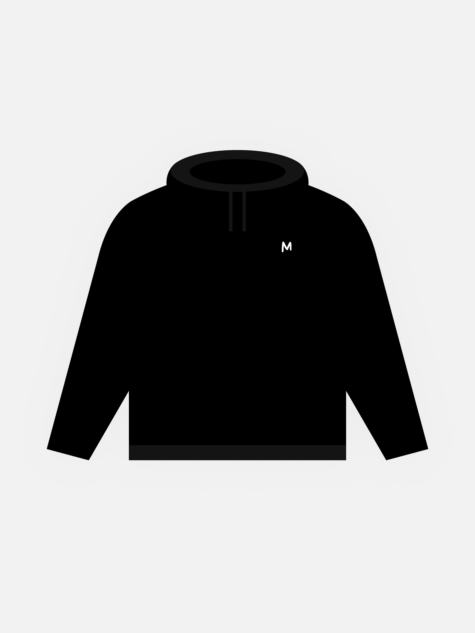 MUYE LOGO HOODIE - WHITE EMBROIDERY product image (1)