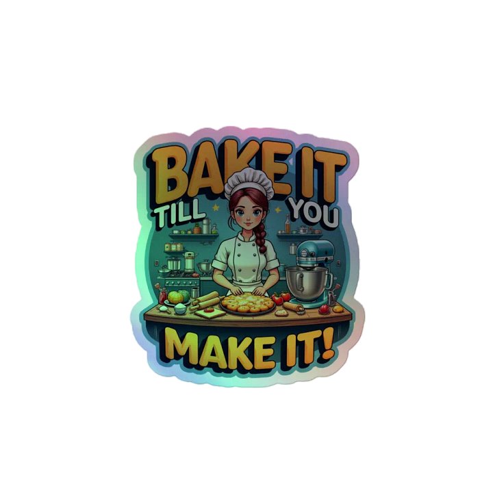 Bake It Till You Make It! Holographic Sticker Sheet product image (2)