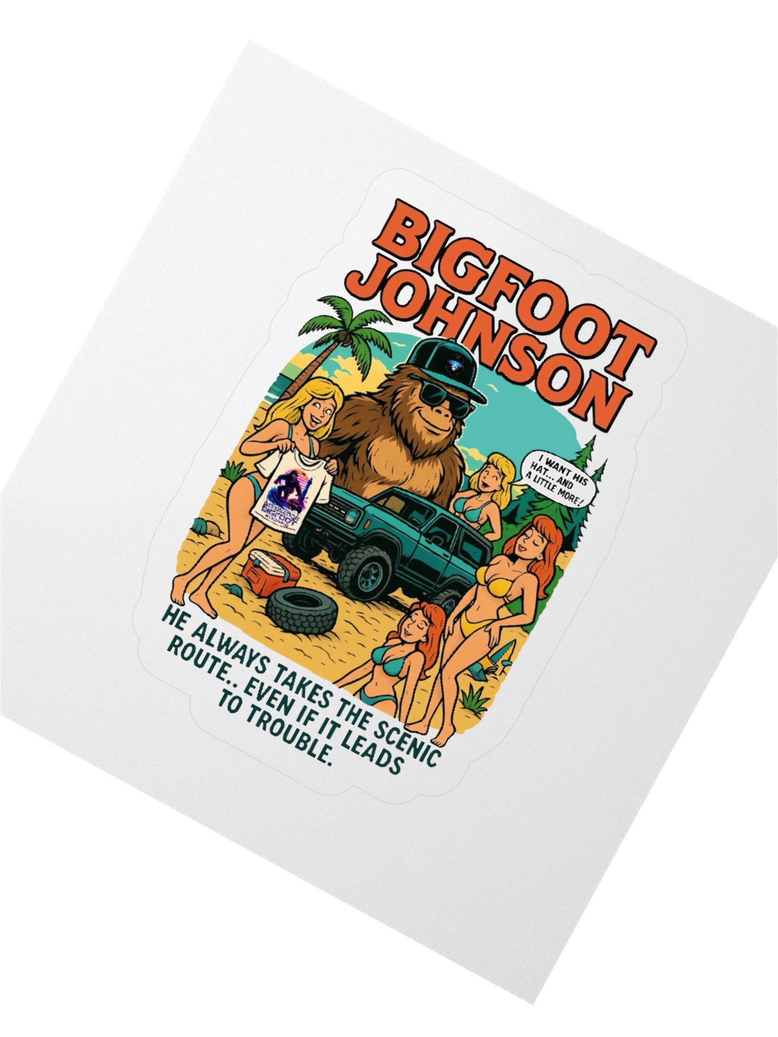 Destination Bigfoot Bronco Bigfoot Johnson Scenic Route Decal (Multiple Sizes Available) product image (4)