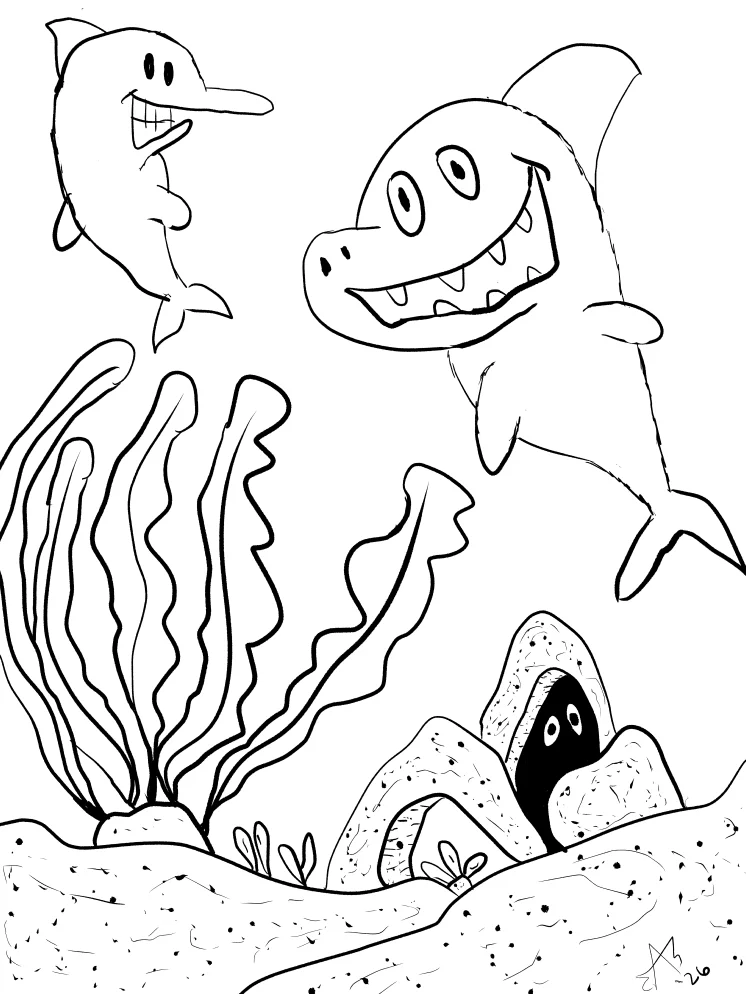 TSStechAngel's World - Grin Contest Coloring Page product image (1)