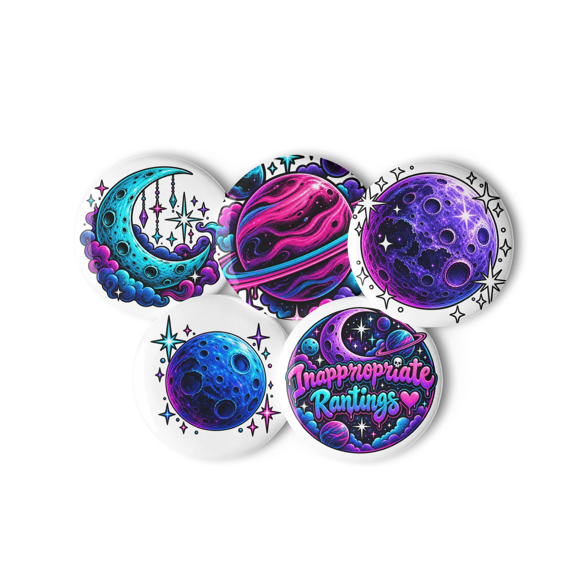 Inappropriate Rantings Cosmic Pin Set 🌙 product image (3)