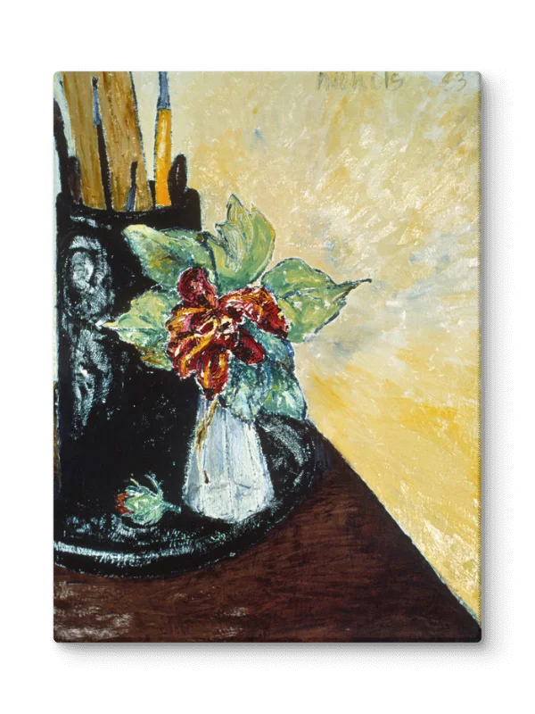 San Diego Still Life with Flowers (1983) on canvas (18" x 24") product image (2)