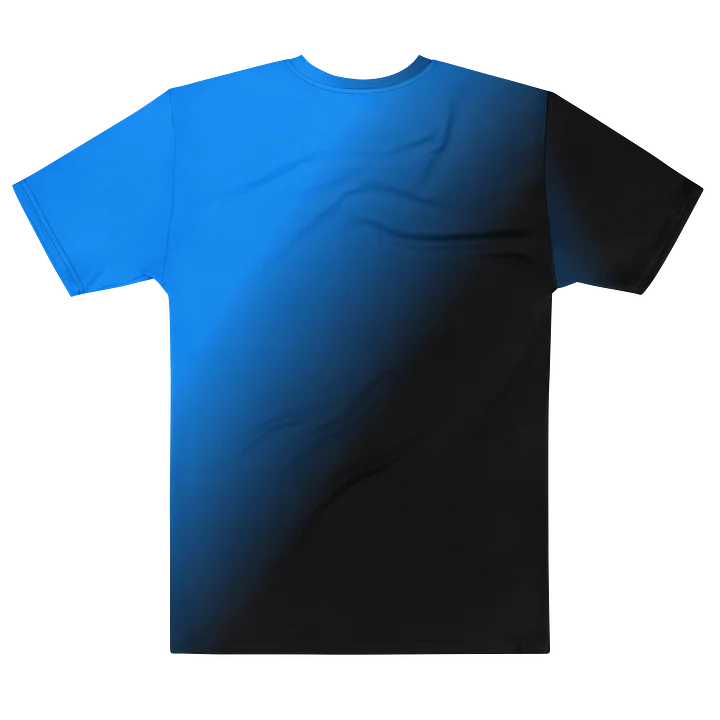 "Blue Fade" Cotton Crew Neck T-Shirt product image (2)