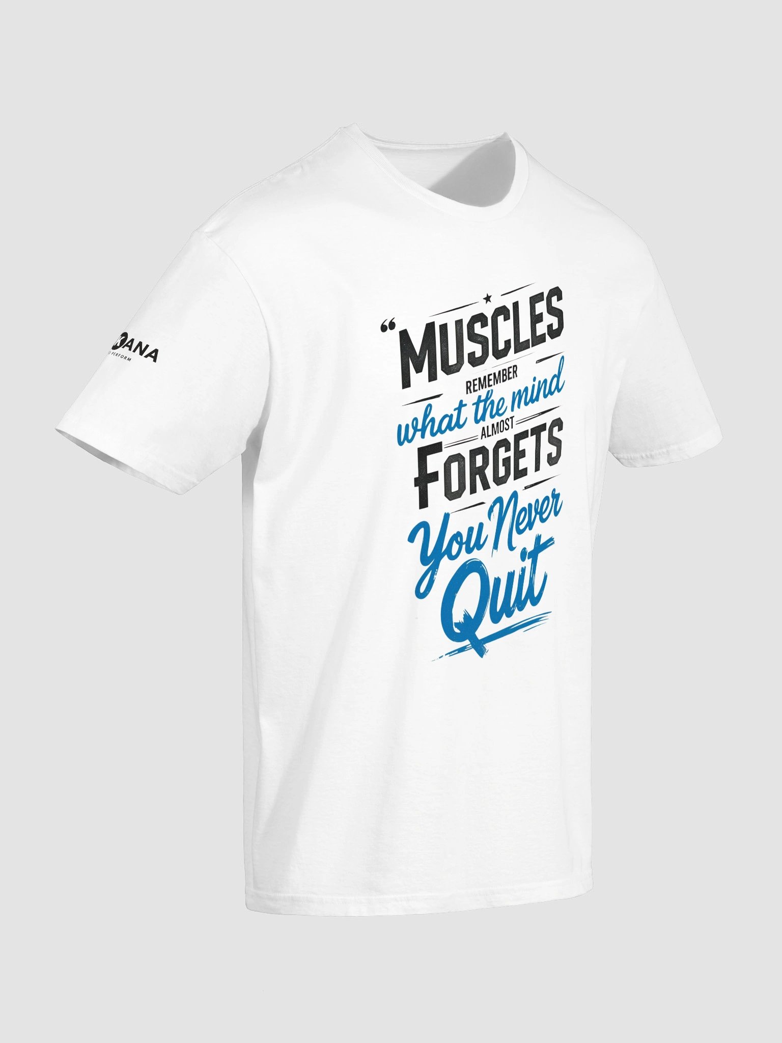 Muscle Memory Quote Tee – Motivational Gym Shirt product image (6)