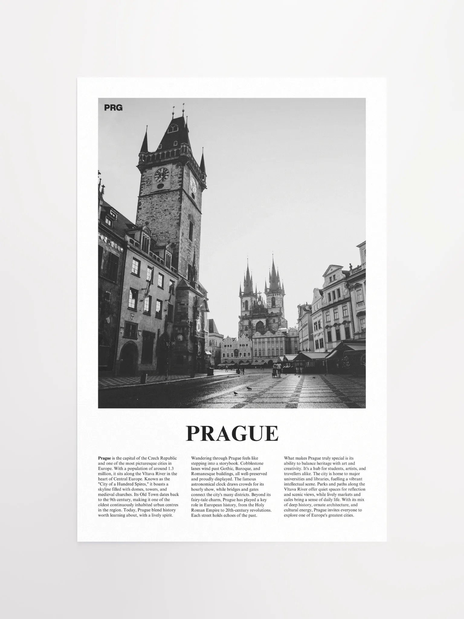 Prague 01 Newspaper Poster product image (5)