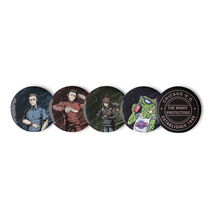 Grim Encounters Chicago H.Q. Pins product image (1)