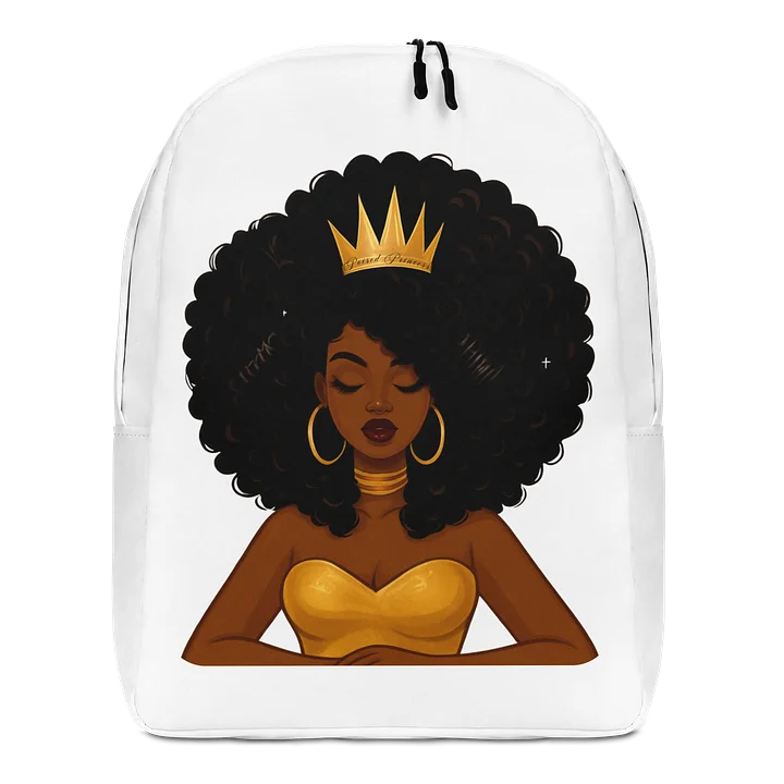 Poised Princess Crowned Queen Afro — All-Over Print Backpack product image (1)