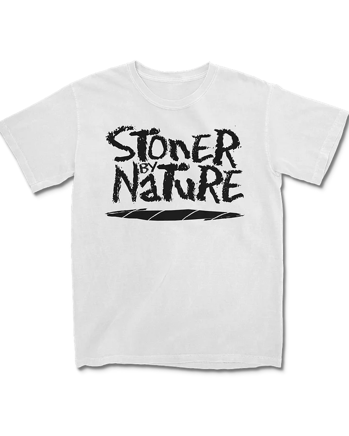 STONER BY NATURE BLACK JOINT TEE WHITE product image (1)