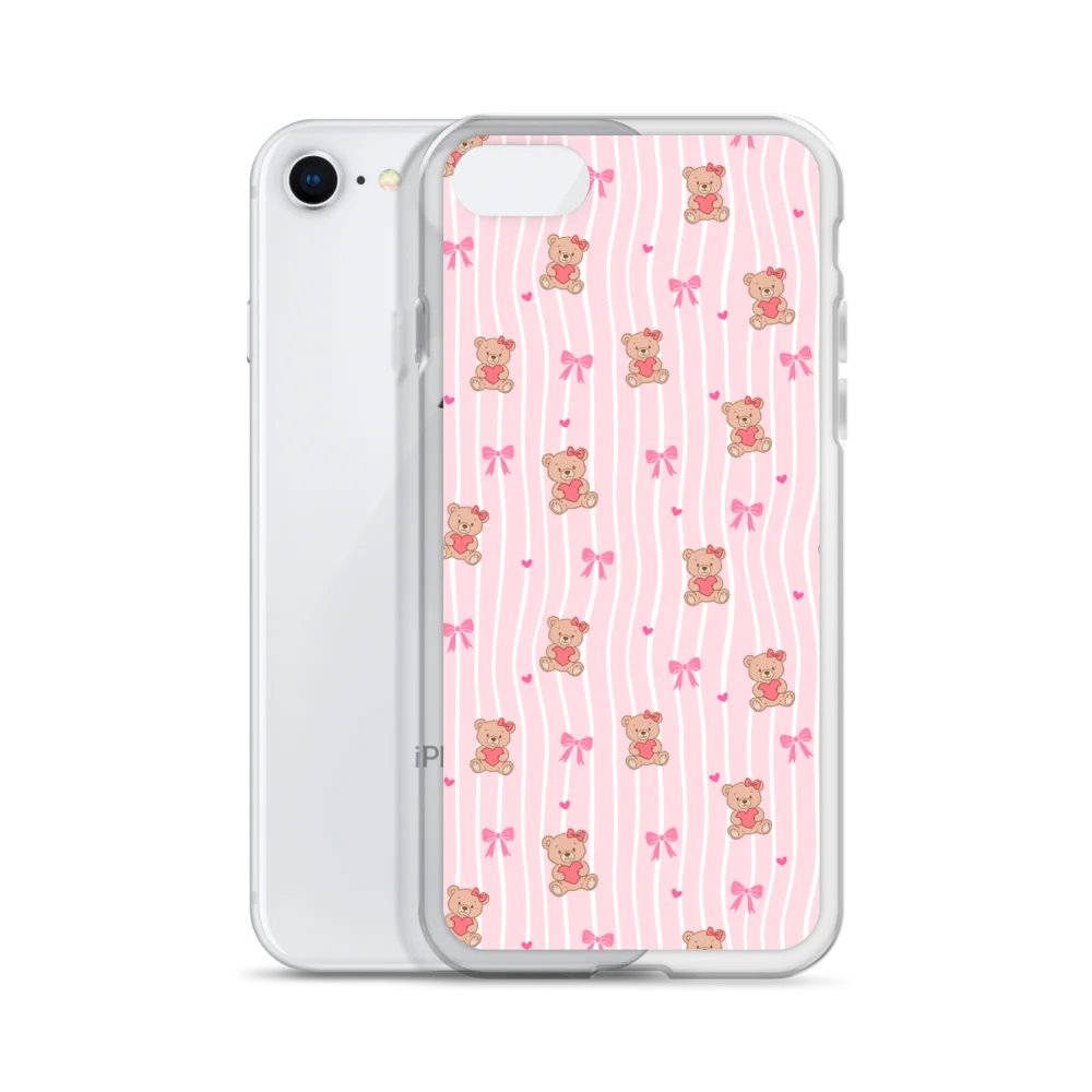 Honeybear Coquette Clear iPhone® 7/8, 11, 12, 13, 14, 15, 16, 17, X/XS, SE, XR, Mini, Pro, Pro Max, Plus Cases. product image (2)