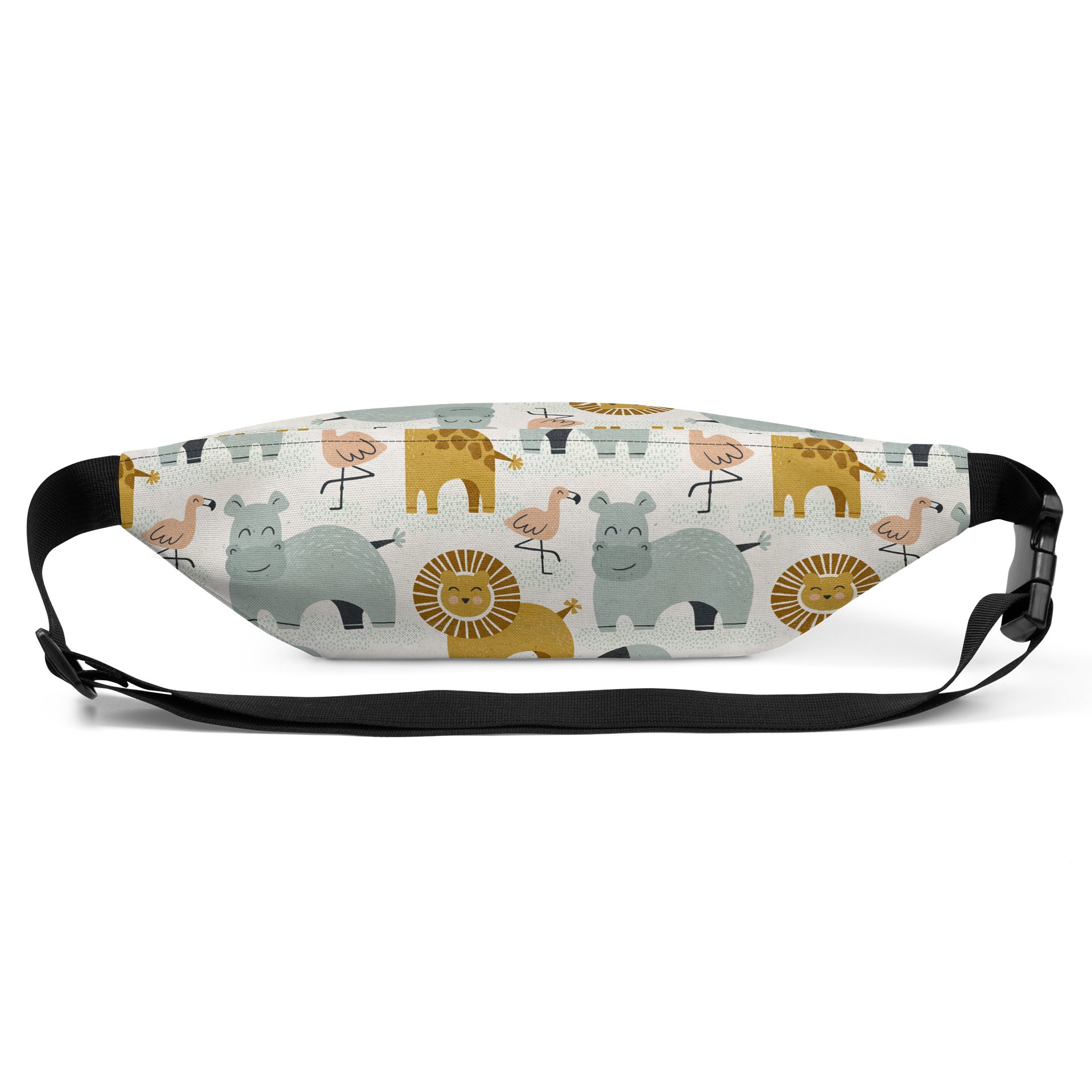 Retro Jungle Animals Canvas Fanny Pack product image (3)