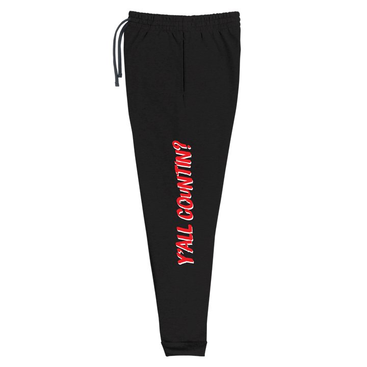 Y'all Countin Joggers - Red and Black product image (1)
