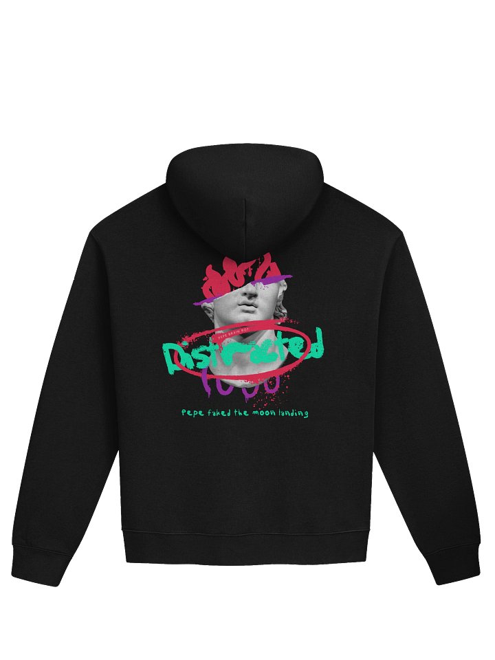 Distracted Black Hoodie product image (2)