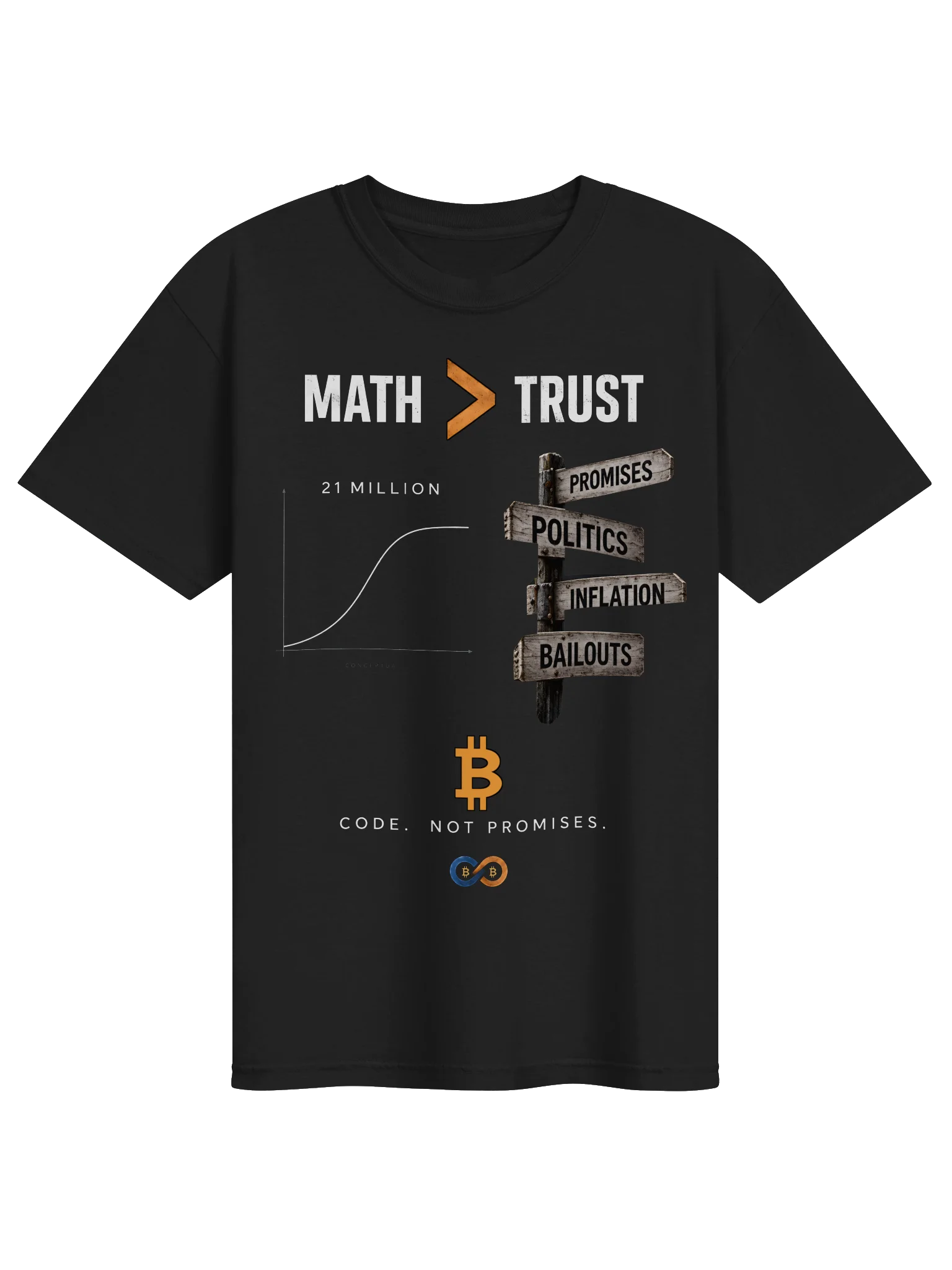 Math Greatr Than Trust Shirt (Black) product image (1)