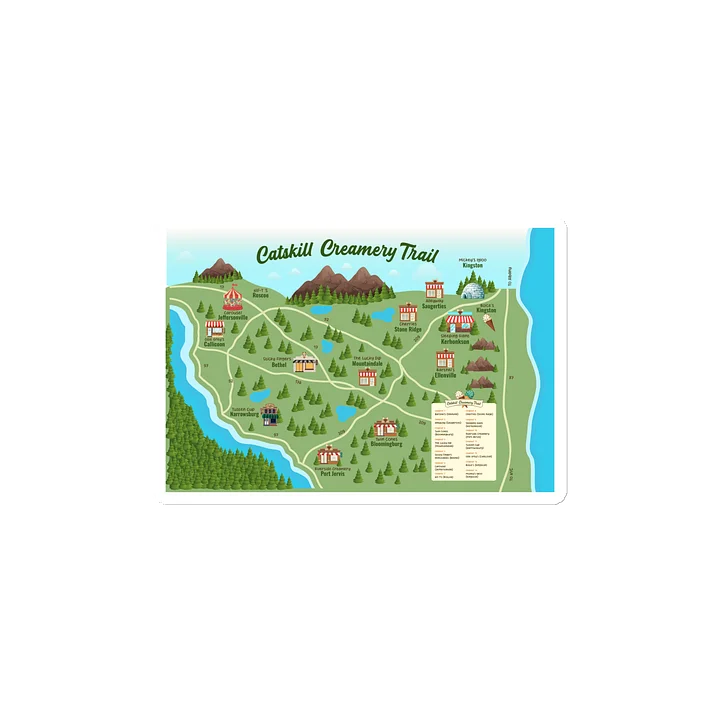 Catskill Creamery Trail Die-Cut Color Magnet product image (1)