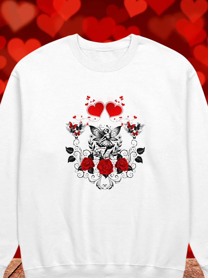 Gothic Hearts, Roses & Butterflies Sweatshirt product image (2)