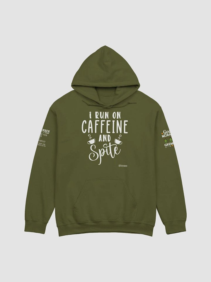 I run on caffeine and spit hoodie Dark (new size chart) product image (1)