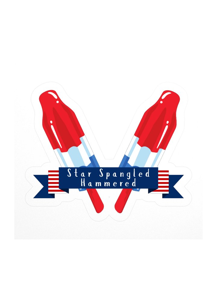 Star Spangled Hammered Firework Sticker product image (2)