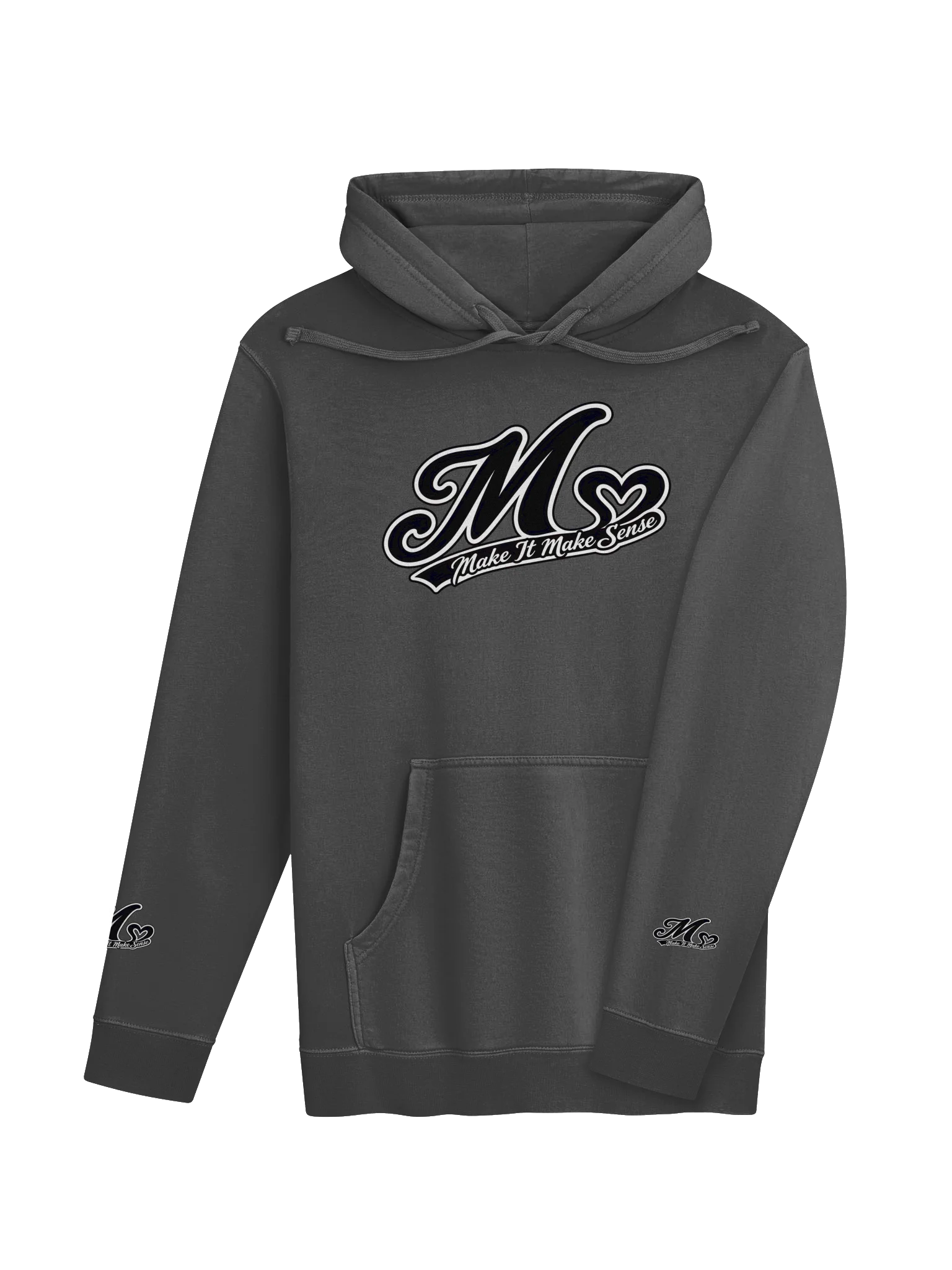 Make It Make Sense Pigment Dyed Heart Logo Hoodie product image (8)