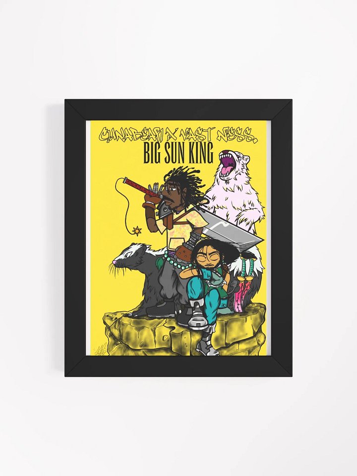 "Patron Saint BSK Yellow" - Framed Print product image (1)