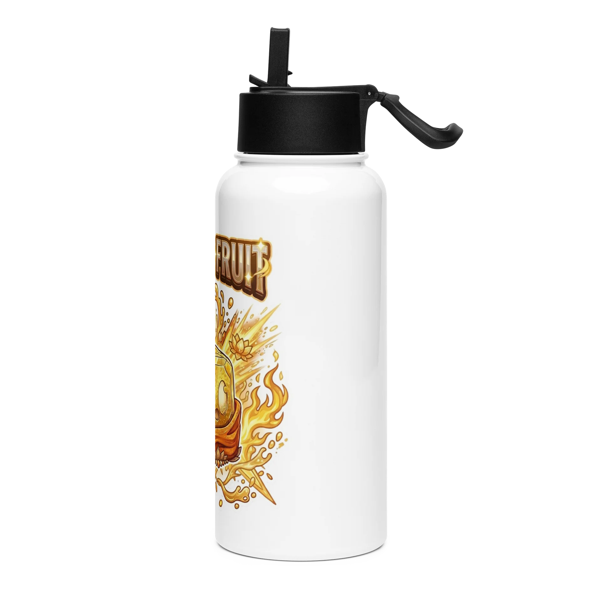 Buddha Fruit Blox Fruits Gamer Stainless Steel Water Bottle With Straw Gift For Kids product image (3)