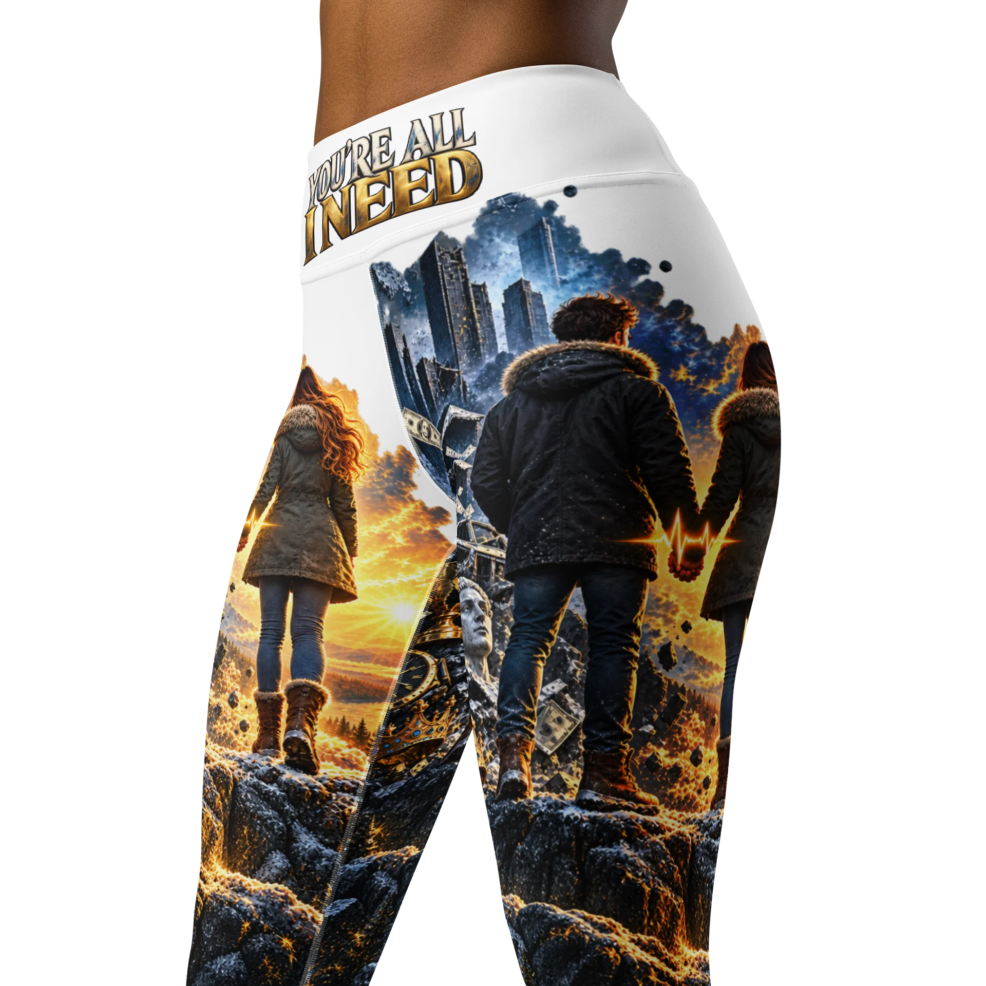 You’re All I Need—Hyper Sync Beats High-Waisted Premium Graphic Leggings product image (4)