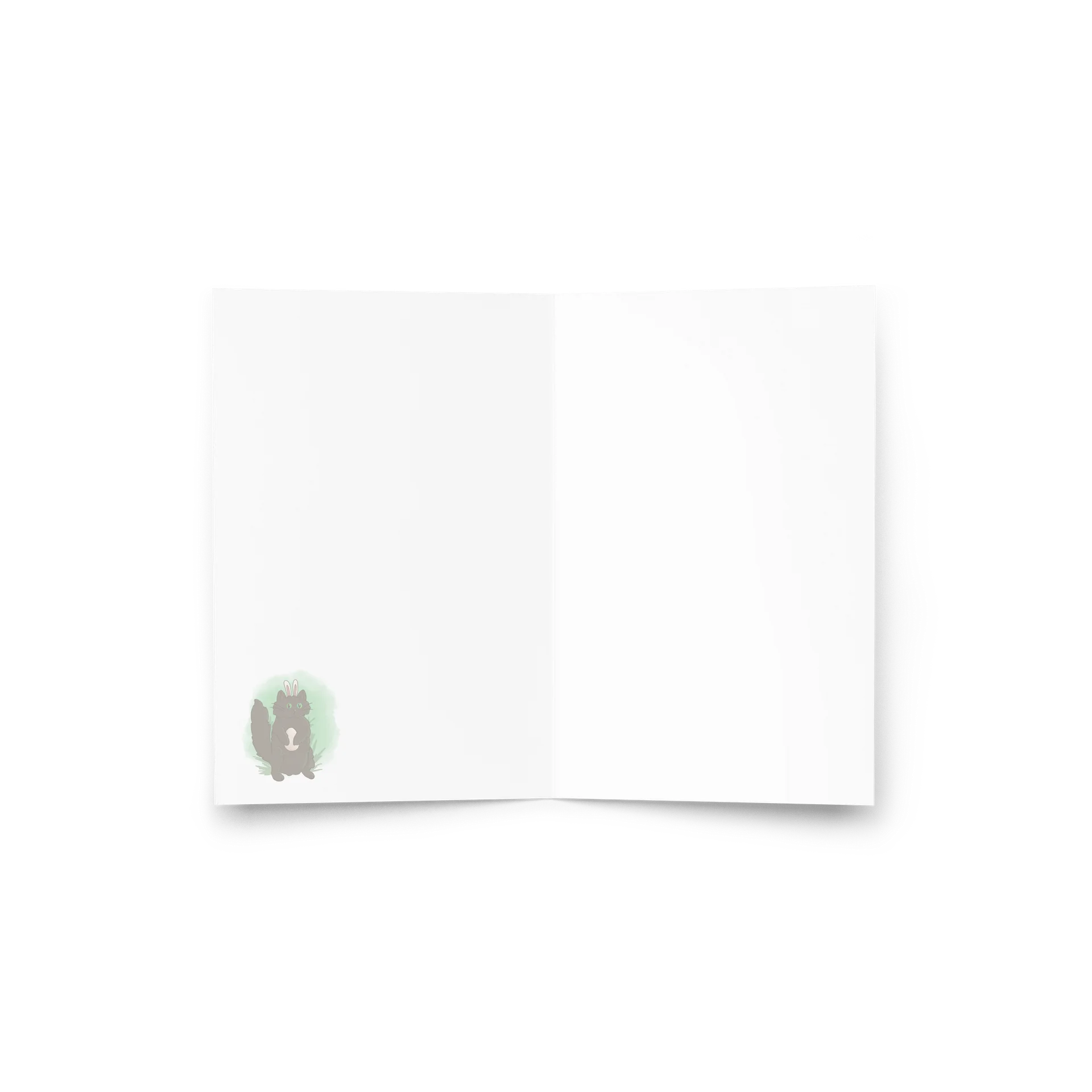 Hoppy Easter Bunny Cat Card product image (4)