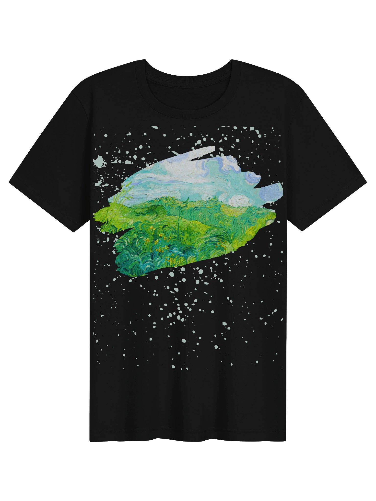 Green Wheat Fields, Auvers (Vincent van Gogh) T-Shirt product image (3)