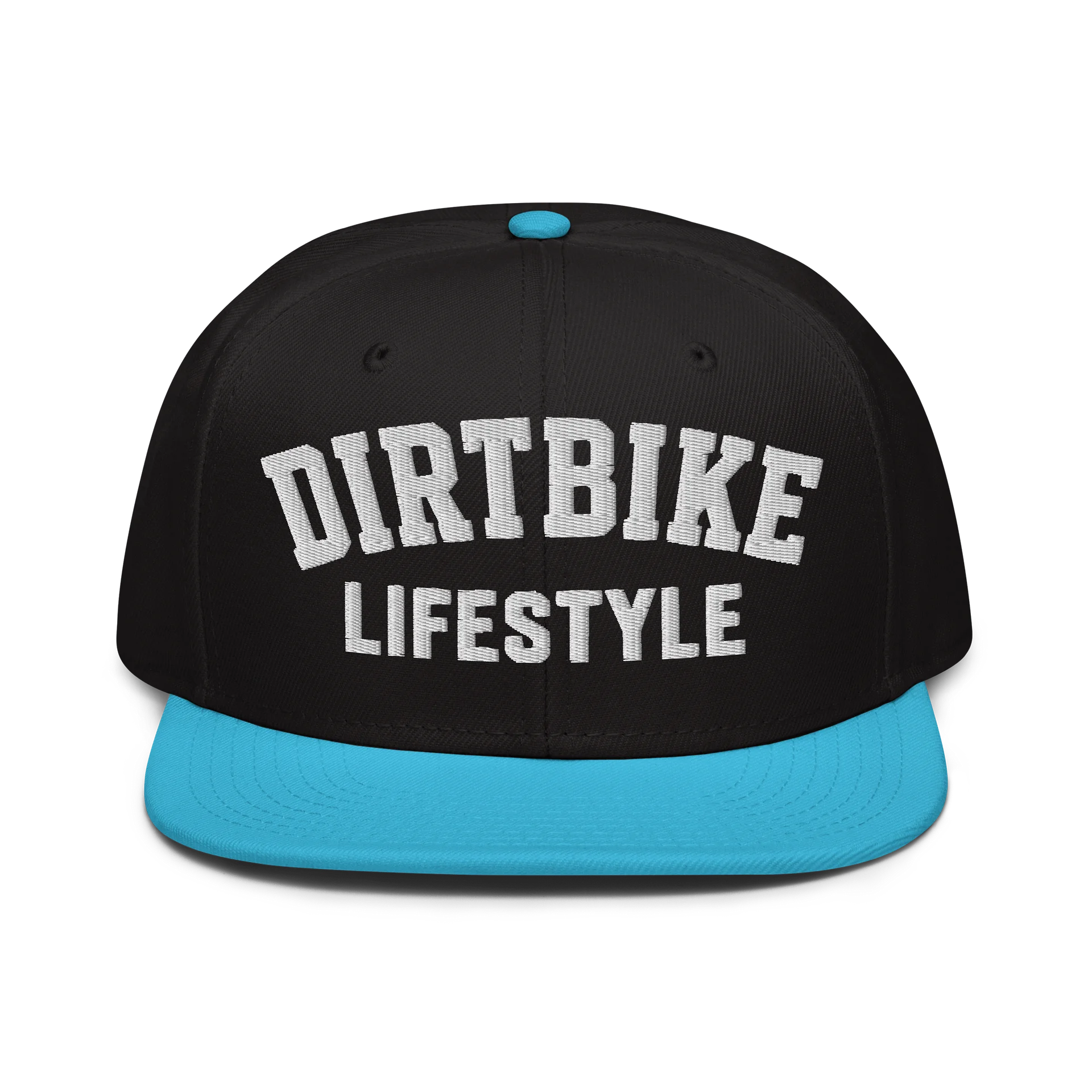Dirtbike Lifestyle Stitch Snapback – White Edition product image (7)