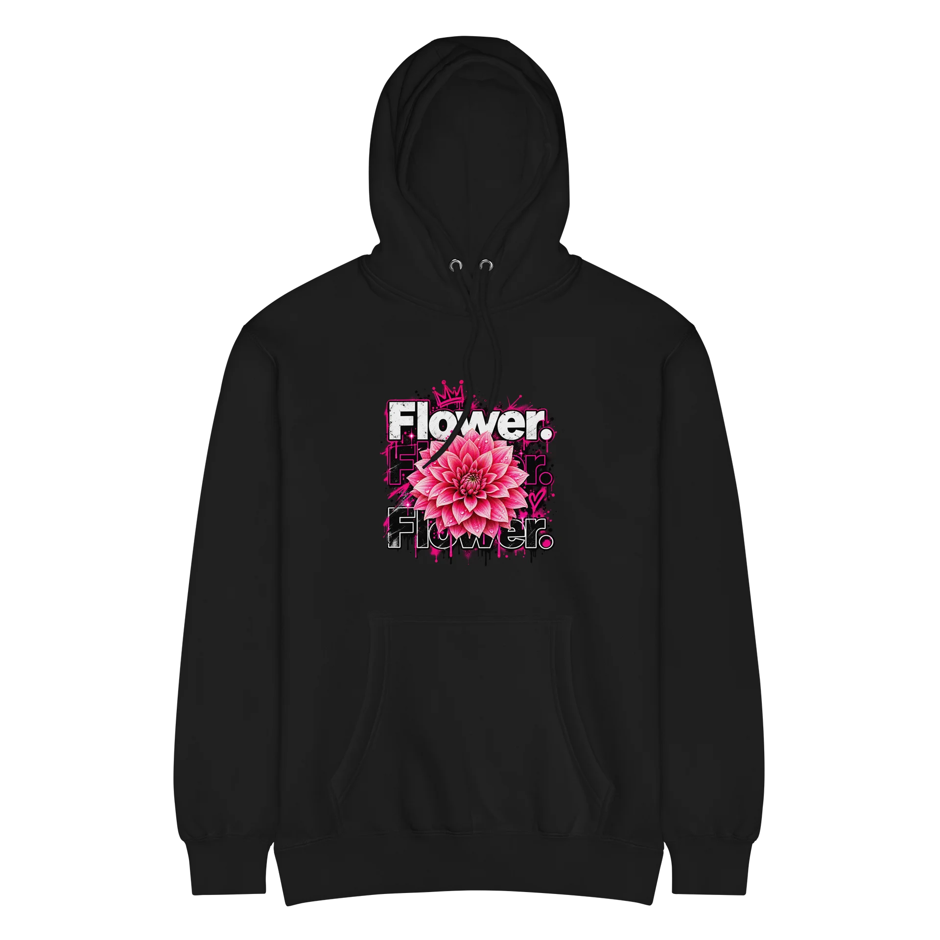 Flower Power Pink Graphic Hoodie product image (7)