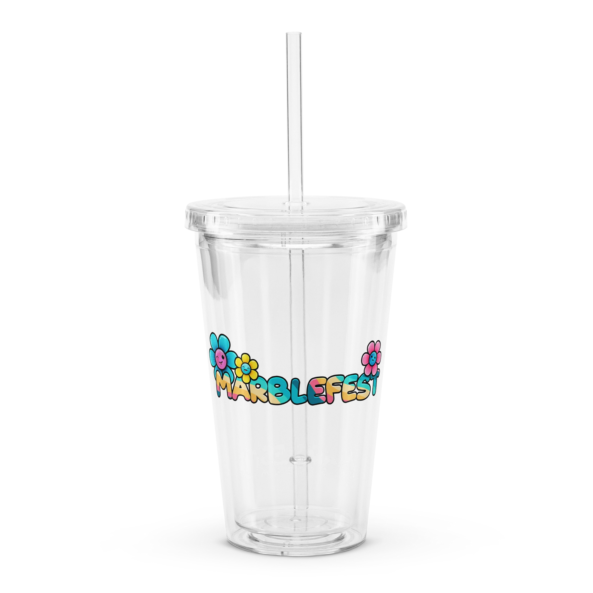 Marblefest June 2026 - Double Wall Clear Plastic Tumbler product image (1)
