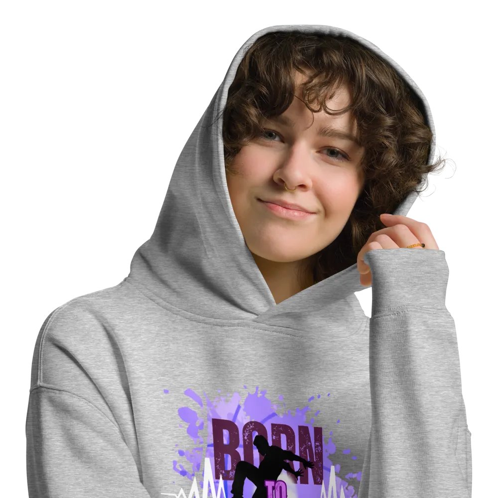 Born to Dance His Silhouette Unisex Oversized Hoodie product image (39)